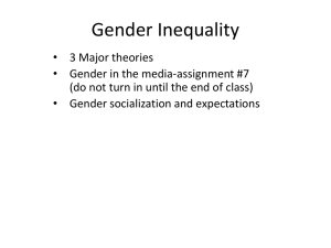 Gender socialization