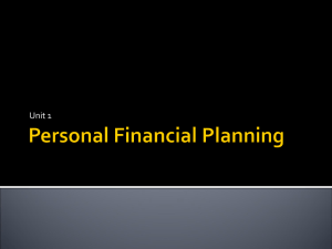 Personal Financial Planning PPT