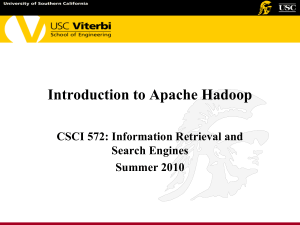 CSCI 572: Information Retrieval and Search Engines