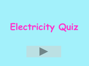 Electricity Quiz