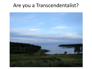 Transcendentalism Quiz: Are You a Transcendentalist?