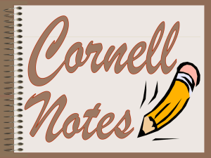 What are Cornell Notes?