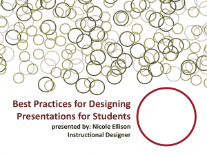 Presentation Best Practices