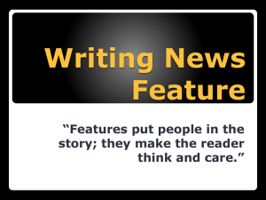 Writing News Features: A Comprehensive Guide