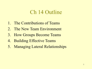 Ch 14 Outline