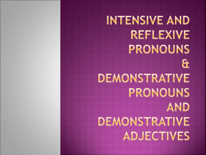 Demonstrative Pronouns - Madison County Schools