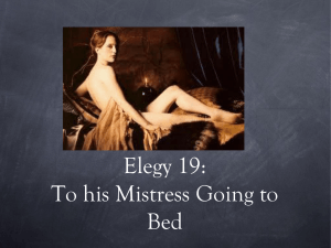 John Donne's Elegy 19: Analysis & Poetic Devices