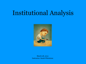 14 Institutional Analysis SP 2012