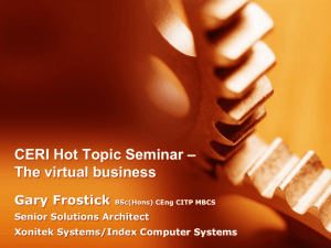 Gary Frostick`s presentation