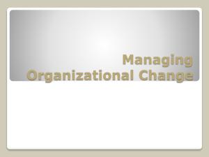 Managing Change