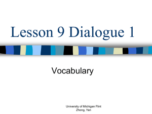 Chapter 9 Dialogue 1