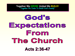 Powerpoint - Tabernacle Of Worship Seremban