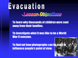 These children are being evacuated from London.