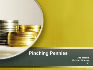 Pinching Pennies Presentation