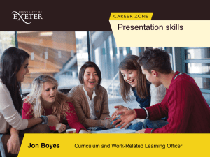 What makes an effective presentation?
