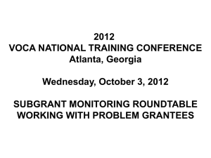 guidelines for cvsc monitoring of subgrantees