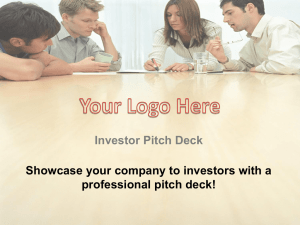 Investor Pitch Deck Template