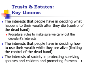 Wills, Trusts, & Estates