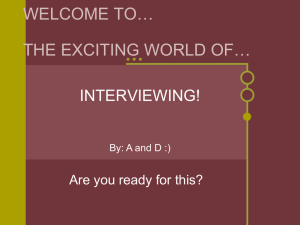Interview PowerPoint