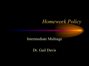 Homework Policy