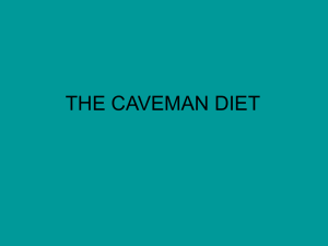 THE CAVEMAN DIET