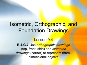 Isometric, Orthographic, Foundation Drawings Lesson