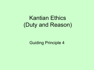 Kantian Ethics: Duty, Reason, and the Categorical Imperative