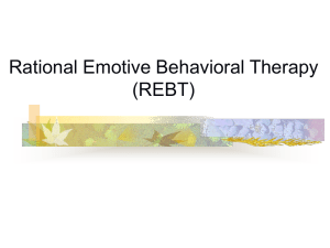 REBT: Rational Emotive Behavioral Therapy Overview