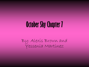 October Sky Chapter 7 Summary & Analysis