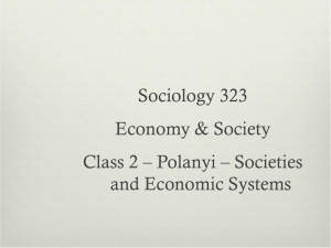 Polanyi's Economy & Society: Economic Systems Explained