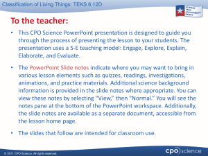 To the teacher