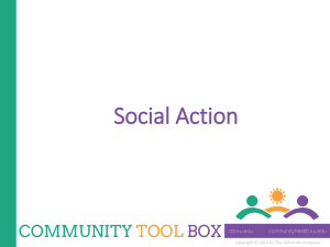 Social Action - The University of Kansas