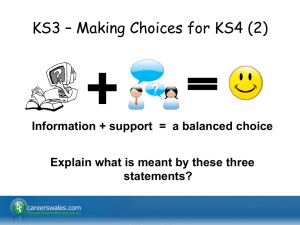 KS3 – Making Choices for KS4 (2)