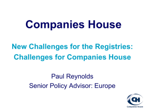 Challenges for Companies House