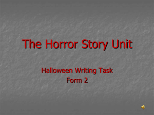Horror Story Writing Assignment: Form 2