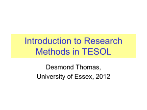 Research Methods in Education - ORB