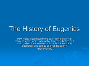 The History of Eugenics Presentation