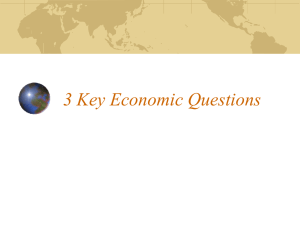 3 Key Economic Questions
