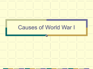 Causes of World War I