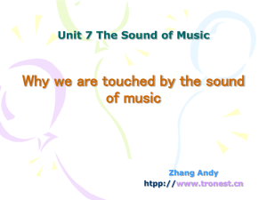 The Sound of Music: Why We Are Touched