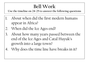 Bell Work Use the timeline on 24-25 to answer the following questions