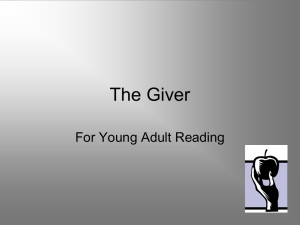 The Giver: A Young Adult Reading Presentation
