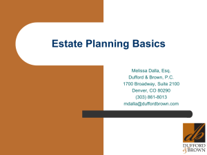 Estate Planning Basics
