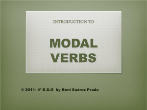 MODAL VERBS - IES José Cadalso