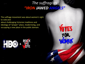 Suffragist Movement: Iron Jawed Angels & Women's Suffrage