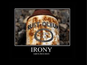 irony notes