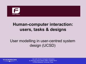 User Modeling in HCI: Design Principles & Evaluation