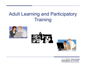 Adult Learning & Participatory Training: Skills Development