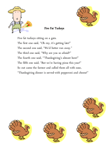 Five Fat Turkeys: A Thanksgiving Poem for Kids