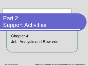 Job Analysis and Rewards: Staffing Organizations